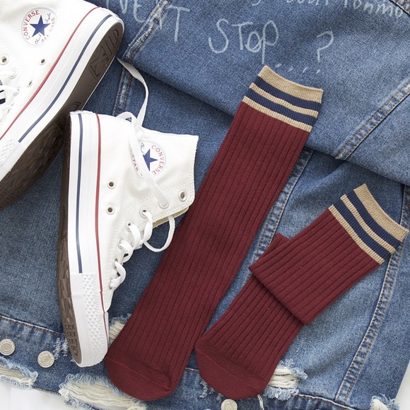 6 Pairs Cotton Sprout Women Mid Calf Socks - Picture 5 of 8